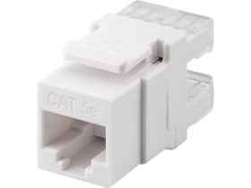 Moduł Keystone RJ45 CAT 5e, UTP, 100 MHz biały