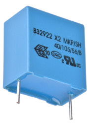 Kondensator foliowy 680nF 305 V ac, 630 V dc EPCOS Metalizowany polipropylen rozstaw: 15mm THT ±20