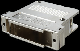 165X13559XE D-sub cap for 50-pin D-sub, metal, large, side