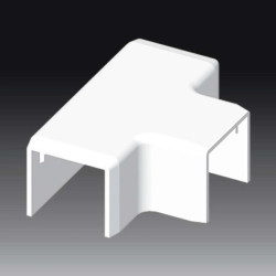 Pokrywa odgałęźna dla kanałów LV 24X22 biała 8794_HB