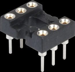001-1-006-3-B1STF-XT0 Precision IC-Socket, 6 pin, 2,54