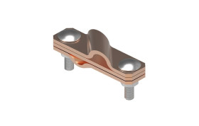 Złącze krzyżowe skośne pręt-pręt 3-elem. miedź 116.3 CU 11600303