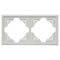 Ramka podwójna Luna, Ra-2L, biały