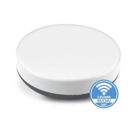 Plafon NEO n/t 24W AC 230V 50Hz 4000K (neutr.) 120 st. IP54 z czujnikiem ruchu 2490lm PL-NEO/LED/24W/CR grafit