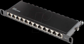 GC-N0127 Patchpanel 10", 12 Port, Cat. 6, 0,5 HE