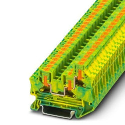 Złączka szynowa przewodu ochronnego 3-przewodowa PTV 4-TWIN-PE z zaciskami Push in /50szt./