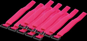 KAB0016 Cable tie (Velcro), PA66, 10 pcs., pink, W: 20 mm, L: 500 mm