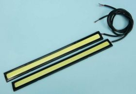 DRL-L1 COB WC BLACK 12V 17cm 2szt=KPL