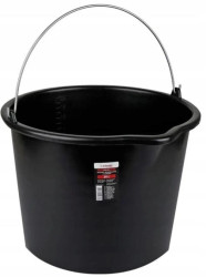 Wiadro budowlane ogrodowe gospodarcze 20L z uchwytem i lejkiem Schmith