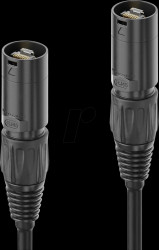 IQ-CAT6A-NR300 Patch cable Cat.6a, S/FTP, Neutrik RJ45 Plug, black, 30 m