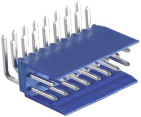 Listwa stykowa PCB 16-pinowe AMPMODU HE14 raster: 2.54 mm Kąt prosty 2-rzędowe TE Connectivity Otwór przelotowy500 V W