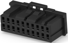 Socket header, 20 pole, pitch 2.5 mm, straight, black, 1-1827864-0