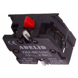 Styk pomocniczy rozwierny LAY5-BE102 NC / AS22-BE102 czerwony NC