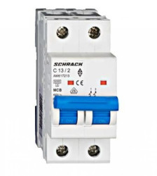 Wyłącznik instalacyjny 6kA, C 13A, 2P Seria AMPARO