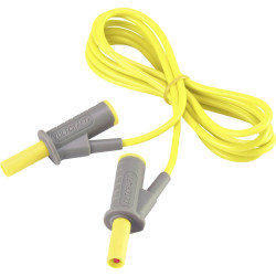 VOLTCRAFT VC8063505 Safety test lead Banana jack 4mm1.50 m; Yellow; MSB-5010 A