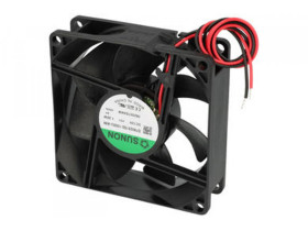 Wentylator 80x80x25mm ślizgowy 12V 2 przewody EF80251S2-1000U-A99...