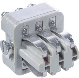 Spring contact insert, STA 6, 6 pole, equipped, screw connection, 10488100