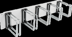 699983TS.2 19" 2U cable management panel, 5x double brackets, 110 mm, black