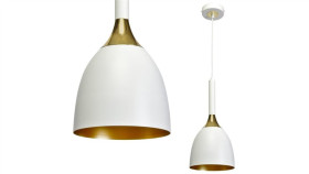 Lampa Wisząca Clark White/Gold 1Xe27 Mlp6219 Milagro