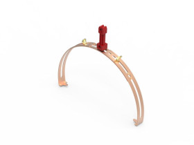 CU uchwyt gąsiorowy uniwersalny g6 max miedziany i miedziowany 95901203 ELKO-BIS