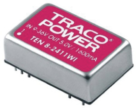 Przetwornica DC-DC, 8W, Uwe 43 → 160 V DC, Uwy 15V dc, Iwy 533mA Tak, TRACOPOWER Nie