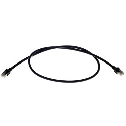 Telephone cable, RJ45 plug, straight to RJ45 plug, straight, Cat 5e, PUR, 10 m, black, 09459711151