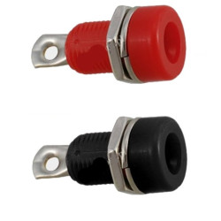 Gniazdo Banan Mont. 4mm LAG39 Vitalco Czerwone/Czarne