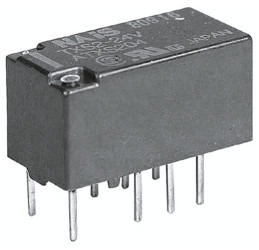 Przekaźnik sygnału, 12V dc, 1 A, DPDT, 2-polowy, montaż SMD, Panasonic G6K