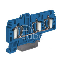 Złącze sprężynowe 4 mm², 3-przewodowe, niebieskie, HMM.4/1+2(Ex)i