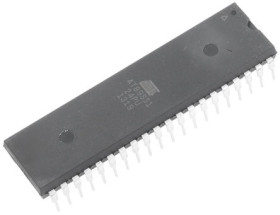 Mikrokontroler Microchip AT89S51-24PU AT89S51 PDIP 40-pinowy Otwór przelotowy 8051 4kB 8 bit 32 MHz, 128 bit RAM Flash,