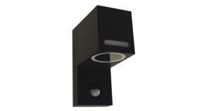 Oprawa Elewacyjna Ketor Gu10 Czarna Ip54 Z Czujnik