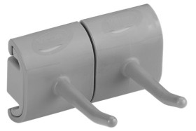Hygienic Wall Bracket, Double Hook Modul