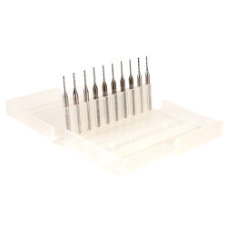 Fortex 68-1105 Reground Tungsten Carbide Drill Bits 1.05mm - 10 Pack