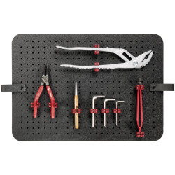 Parat 900008988 Tool Clips Red Clamps for Perforated Board 20 Pieces