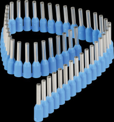 Ferrules - Stripe, 0,75 mm², blue