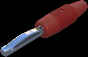 4 mm plug, screw connection, 1.5 mm², CAT O, red, 930046101