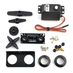 DFRobot - zestaw do budowy skanera ultradźwiękowego 120°/400cm - czujnik URM37 + serwo