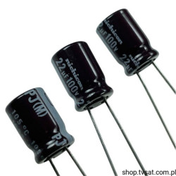 UPJ2A220MPD 22uF 100V Electrolytic R=5mm RADIAL HICON
