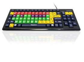 Klawiatura przewodowa, kolor: Wielokolorowy, USB, QWERTY (francuski), Ceratech