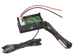 Podwójny termometr W1230 2x 0.28" czerowno zielony