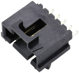 Molex Listwa kołkowa, męska, do wbudowania, standardowa Ilość pinów 5 Wymiary siatki: 2.54 mm 15912055 1 szt. tuba