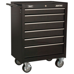Sealey AP226B Rollcab 6 Drawer with Ball Bearing Slides - Black