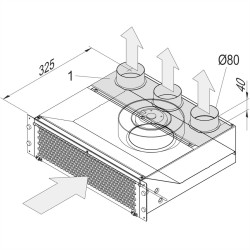 Płyta wentylacyjna nVent SCHROFF 20713504 20713504, 1 szt.