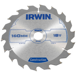 IRWIN&#xAE; 1897191 Construction Circular Saw Blade 160 x 20mm x 18T ATB