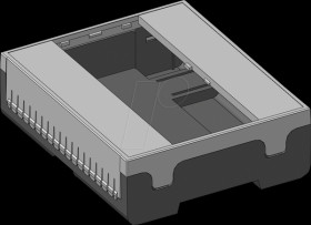 449-460-45 Empty housing DB6-FMH, 90 x 107 x 33 mm