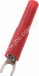 ADA 3032-RT Widełki kabl., rozw.4,2mm, z gn.4mm, czerwony, ELECTRO-PJP, ADA3032RT