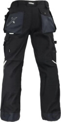 Spodnie robocze CANVAS czarny 2XL STALCO PERFECT S090178929