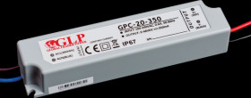 GPC-20-350 LED power supply, 16.8 W, 350 mA, 9-48 V DC, IP67