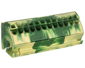 Blok potencjałowy PE 4mm2 żółto-zielony 812-100