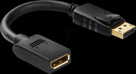 PI175 DisplayPort connector/socket port saver adapter